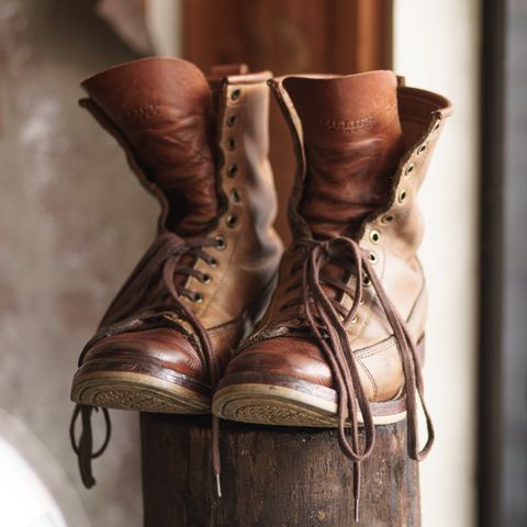 Willie's Handmade Boots Monkey Boot in Horween Natural Latigo & Latigo GBS – Light Natural