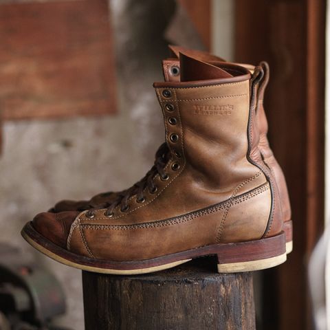 Willie's Handmade Boots Monkey Boot in Horween Natural Latigo & Latigo GBS – Light Natural