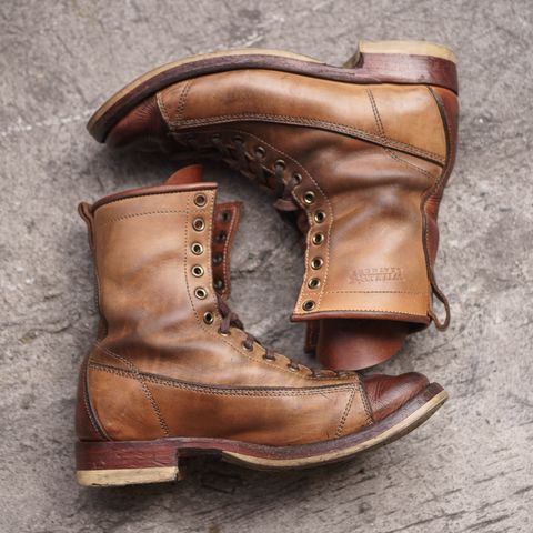 Willie's Handmade Boots Monkey Boot in Horween Natural Latigo & Latigo GBS – Light Natural
