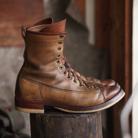 Willie's Handmade Boots Monkey Boot in Horween Natural Latigo & Latigo GBS – Light Natural