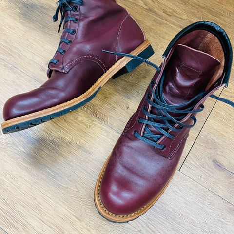 View photo of Red Wing Beckman in S.B. Foot Black Cherry Featherstone