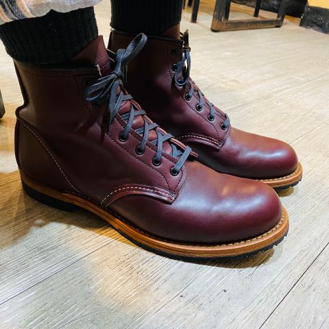 View photo of Red Wing Beckman in S.B. Foot Black Cherry Featherstone