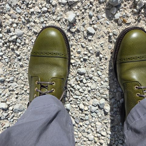 Grant Stone Garrison Boot in Badalassi Carlo Olive Green Minerva