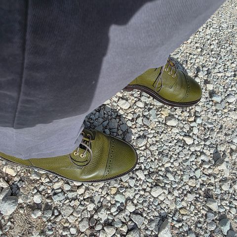 Grant Stone Garrison Boot in Badalassi Carlo Olive Green Minerva
