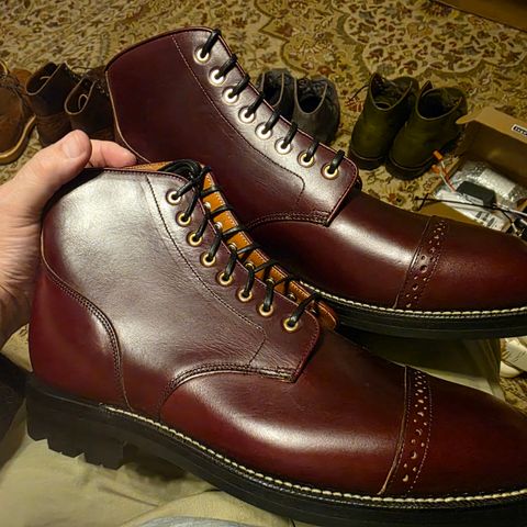 Grant Stone Garrison Boot in Horween Color 8 Chromexcel