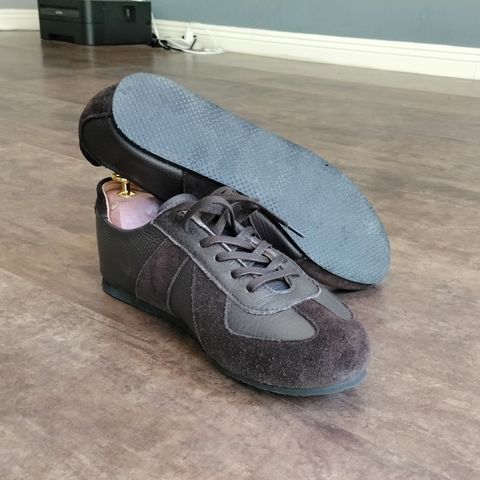 Crown Northampton Adnitt Gat Shoe in Brown Calf Leather & Janus Calf Suede