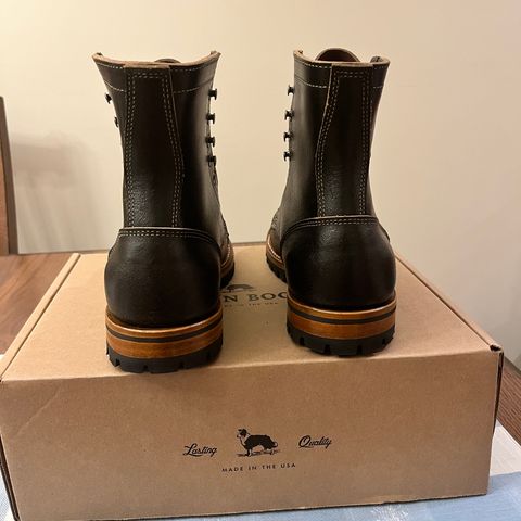 Truman Upland Boot in Horween Black Waxed Flesh