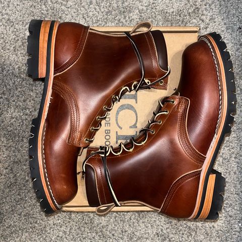 Nicks Lace Up Heritage in 64 Brown Double Shot