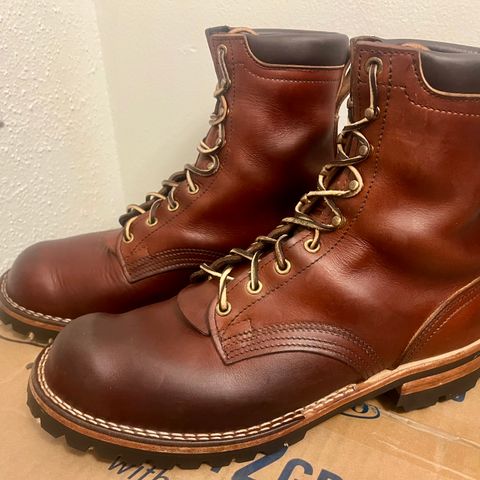 Nicks Lace Up Heritage in 64 Brown Double Shot
