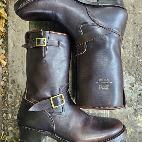 Addict Boots AB-01 Engineer Boots in Brown Horsehide