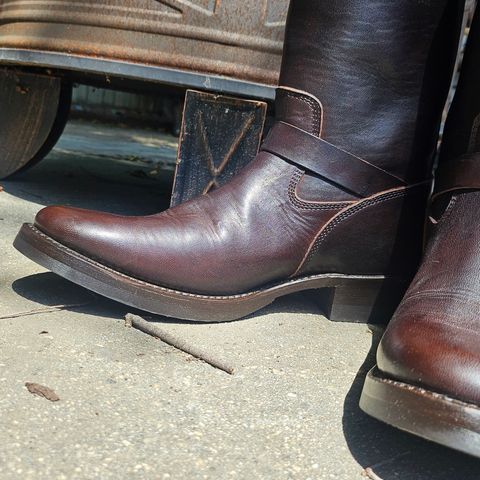 Addict Boots AB-01 Engineer Boots in Brown Horsehide