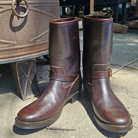 Addict Boots AB-01 Engineer Boots in Brown Horsehide