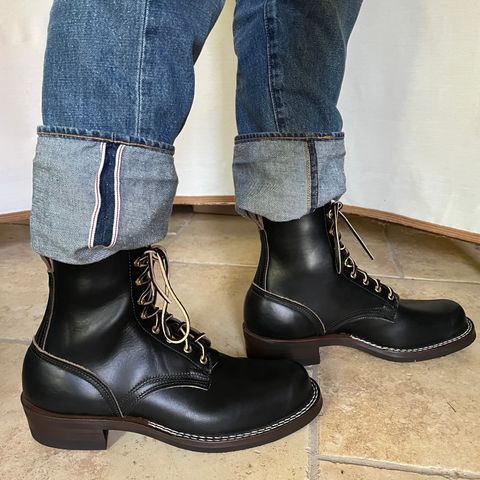 Nicks Lace Up Heritage in Horween Black Chromexcel