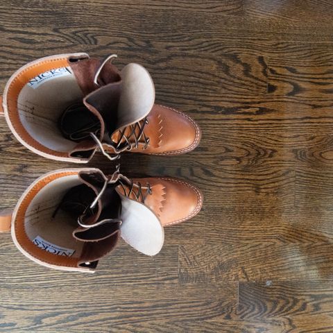 Nicks DomePro in Wickett & Craig Tan English Bridle