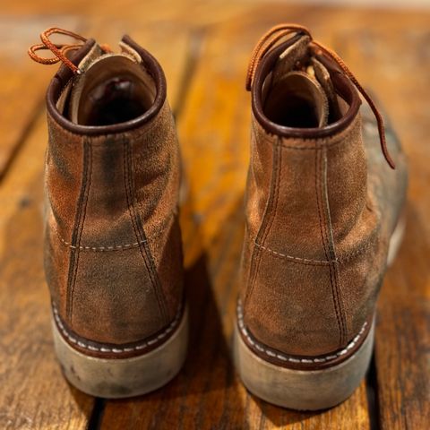 View photo of Red Wing 6-Inch Classic Moc in S.B. Foote Dusty Rose Abilene