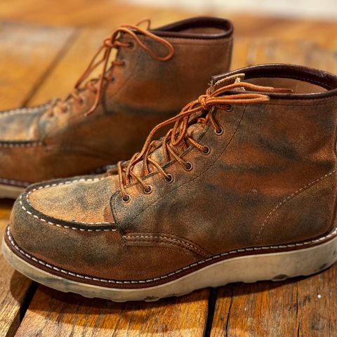 View photo of Red Wing 6-Inch Classic Moc in S.B. Foote Dusty Rose Abilene