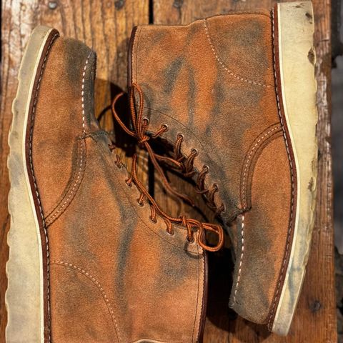 View photo of Red Wing 6-Inch Classic Moc in S.B. Foote Dusty Rose Abilene