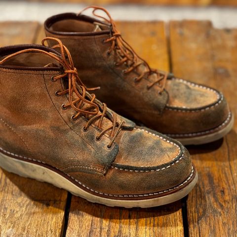 View photo of Red Wing 6-Inch Classic Moc in S.B. Foote Dusty Rose Abilene