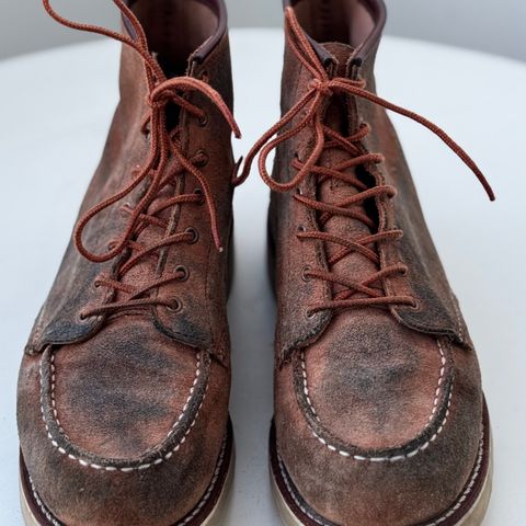 View photo of Red Wing 6-Inch Classic Moc in S.B. Foote Dusty Rose Abilene