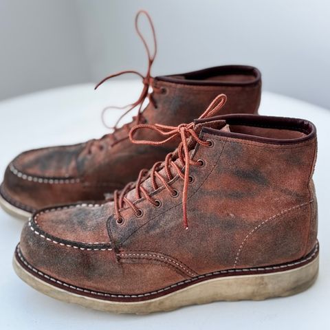 View photo of Red Wing 6-Inch Classic Moc in S.B. Foote Dusty Rose Abilene