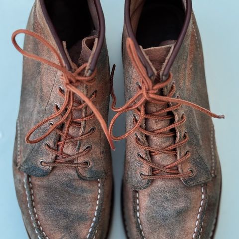 View photo of Red Wing 6-Inch Classic Moc in S.B. Foote Dusty Rose Abilene