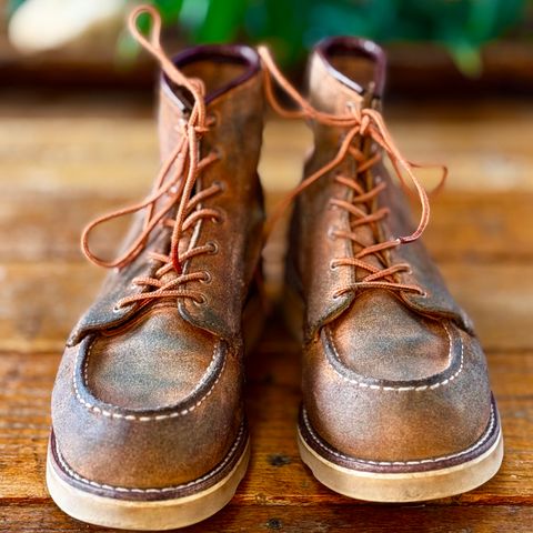 Red Wing 6-Inch Classic Moc in S.B. Foote Dusty Rose Abilene