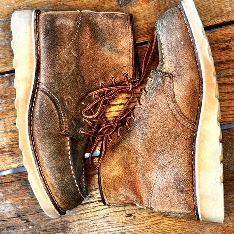 Red Wing 6-Inch Classic Moc in S.B. Foote Dusty Rose Abilene