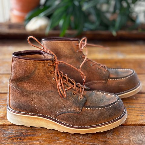 Red Wing 6-Inch Classic Moc in S.B. Foote Dusty Rose Abilene