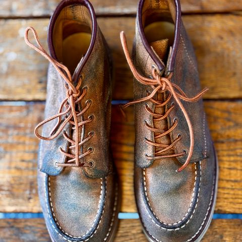 Red Wing 6-Inch Classic Moc in S.B. Foote Dusty Rose Abilene