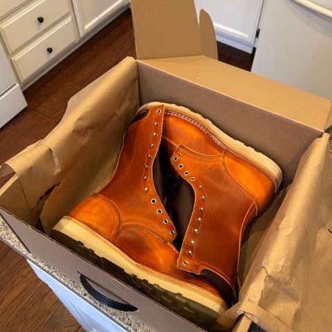 Nicks Moc Toe in Wickett & Craig Double Stuffed Tobacco