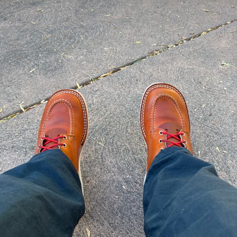 Nicks Moc Toe in Wickett & Craig Double Stuffed Tobacco