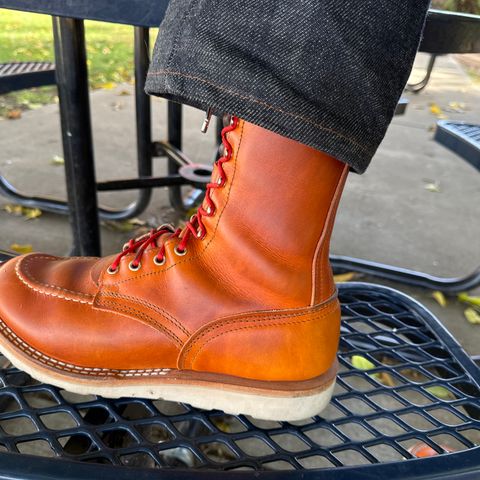 Nicks Moc Toe in Wickett & Craig Double Stuffed Tobacco