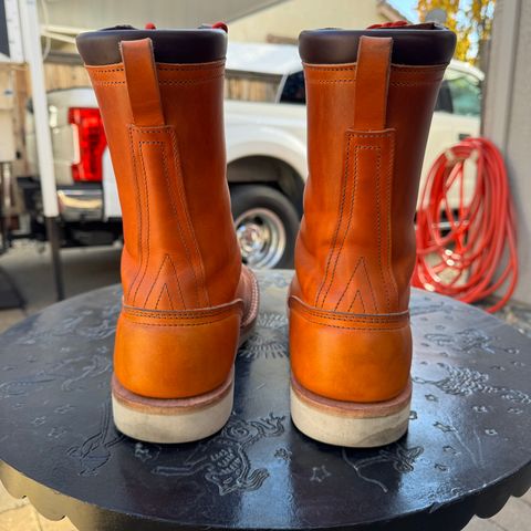 Nicks Moc Toe in Wickett & Craig Double Stuffed Tobacco