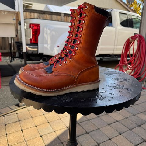 Nicks Moc Toe in Wickett & Craig Double Stuffed Tobacco