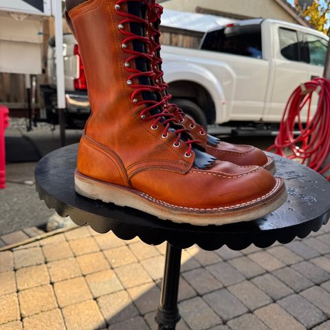 Nicks Moc Toe in Wickett & Craig Double Stuffed Tobacco