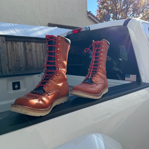 Nicks Moc Toe in Wickett & Craig Double Stuffed Tobacco