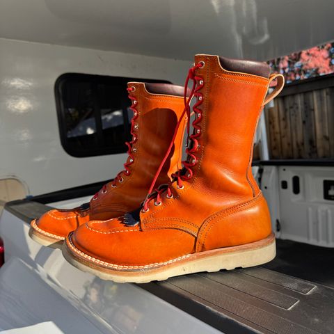 Nicks Moc Toe in Wickett & Craig Double Stuffed Tobacco