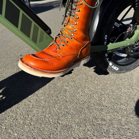 Nicks Moc Toe in Wickett & Craig Double Stuffed Tobacco