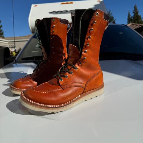 Nicks Moc Toe in Wickett & Craig Double Stuffed Tobacco