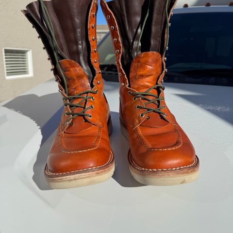 Nicks Moc Toe in Wickett & Craig Double Stuffed Tobacco