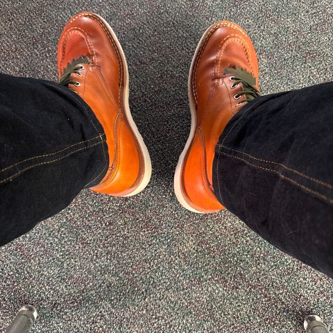Nicks Moc Toe in Wickett & Craig Double Stuffed Tobacco
