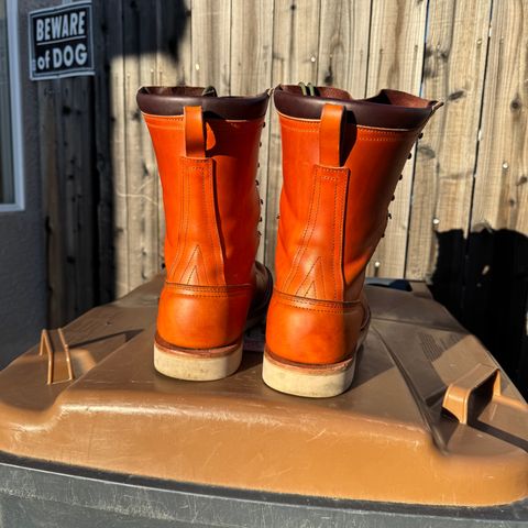 Nicks Moc Toe in Wickett & Craig Double Stuffed Tobacco