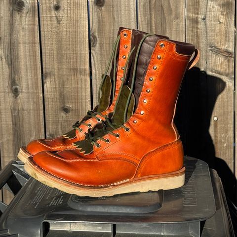 Nicks Moc Toe in Wickett & Craig Double Stuffed Tobacco