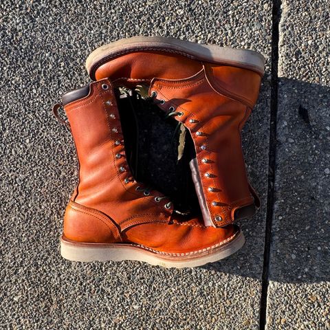 Nicks Moc Toe in Wickett & Craig Double Stuffed Tobacco