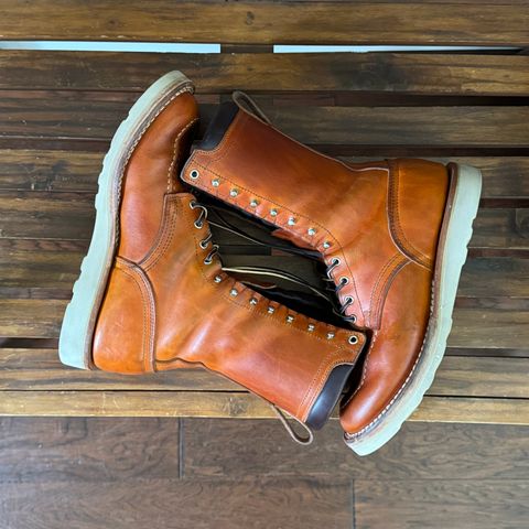 Nicks Moc Toe in Wickett & Craig Double Stuffed Tobacco