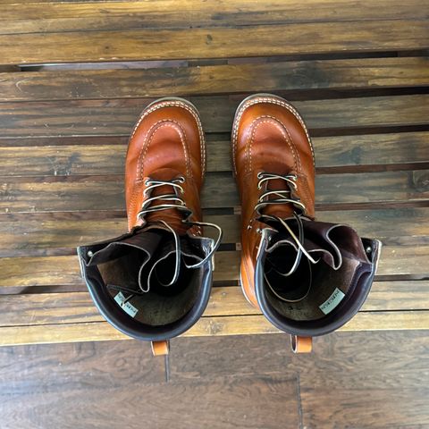 Nicks Moc Toe in Wickett & Craig Double Stuffed Tobacco