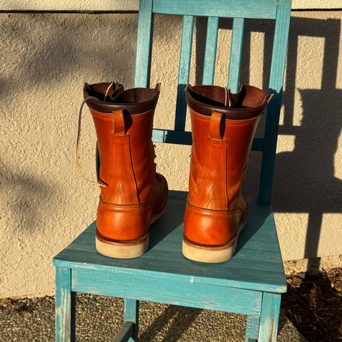 Nicks Moc Toe in Wickett & Craig Double Stuffed Tobacco