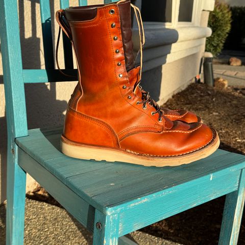 Nicks Moc Toe in Wickett & Craig Double Stuffed Tobacco