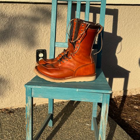 Nicks Moc Toe in Wickett & Craig Double Stuffed Tobacco