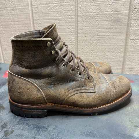 Truman Cap Toe Boot in C.F. Stead Stone Rambler